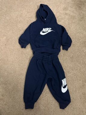 Nike Baby 12 months Navy Hoodie & Jogger Set